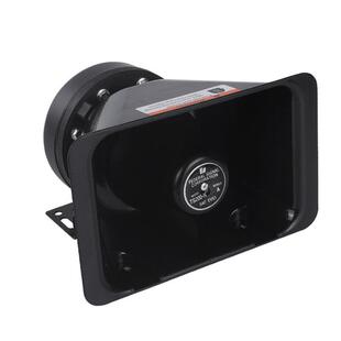 汽车警报器黑锋喇叭方口喇叭200W300W400W瓦车载扬声器12V24V通用