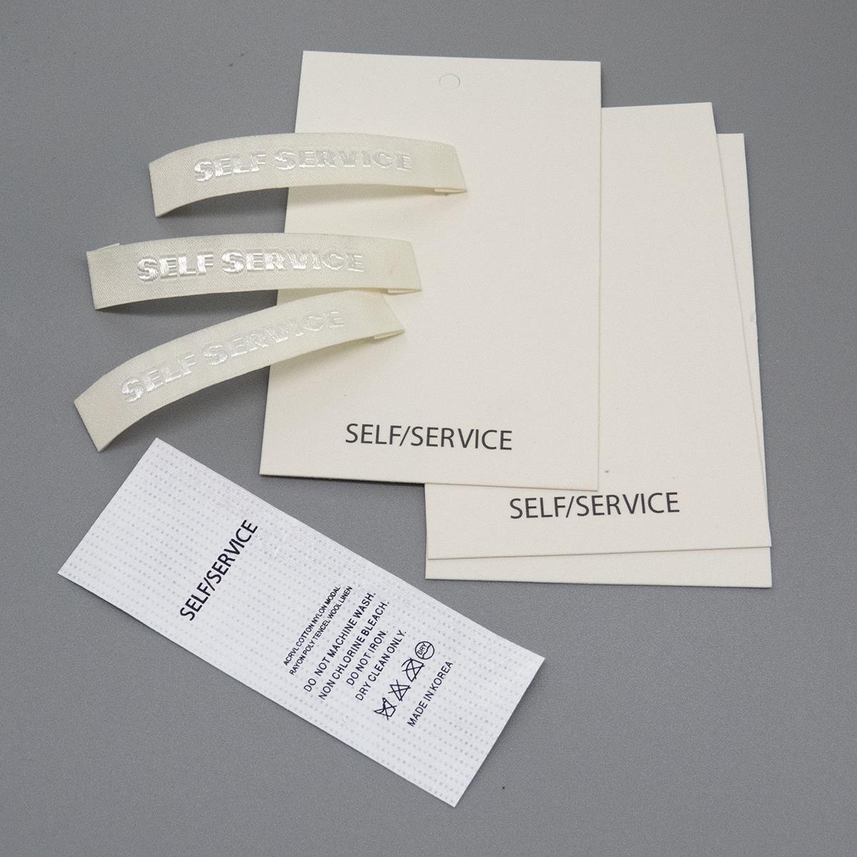 韩国领标吊牌水洗标现货 服装商标 布标签 侧标 主唛定制挂牌设计