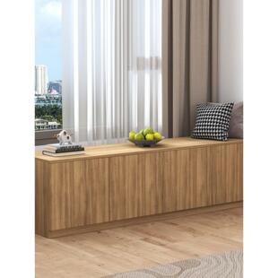 凸窗柜储物柜阳台储物柜储物柜卧室落地低柜落地榻榻米可坐壁定制