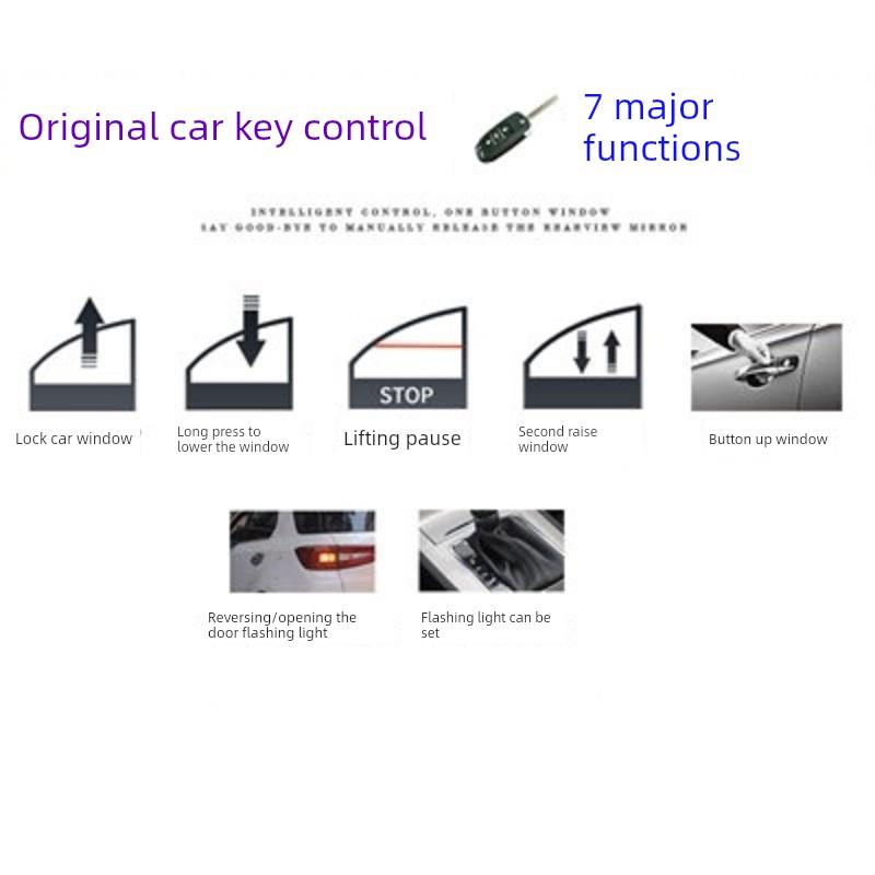 专用MG名爵ES5自动升窗器一键玻璃升降器锁车关窗器汽配改装件