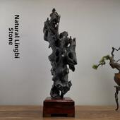 灵璧石奇石殿大小摆件天然原石中式 传统装 饰太湖石观赏石