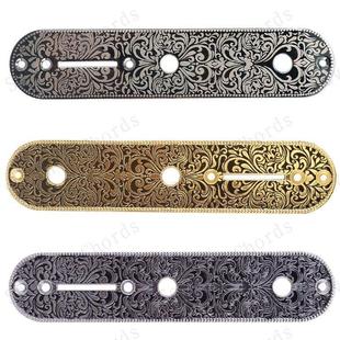 雕花一字形TELE电吉他控制电路铁板TL电位器档位器电路总成金属板