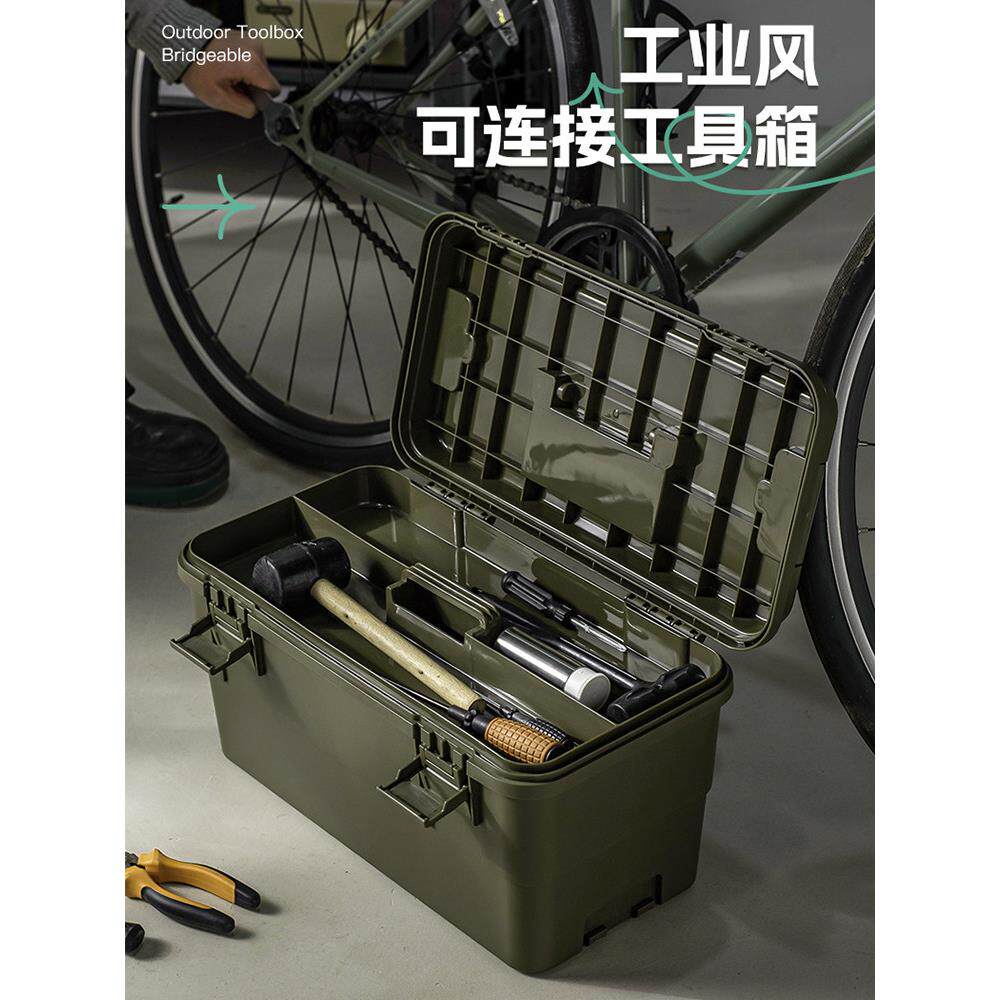 车载工具收纳箱超大容量五金手提箱家用钓鱼户外露营美术生工具箱