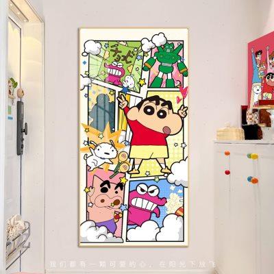 卡通蜡笔小新钻石画2024新款客厅儿童房手工贴砖石绣满钻十字绣5d