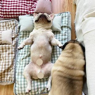 通用狗窝保暖柴犬狗窝 法斗狗窝巴哥垫子狗窝垫宠物狗狗可拆洗四季