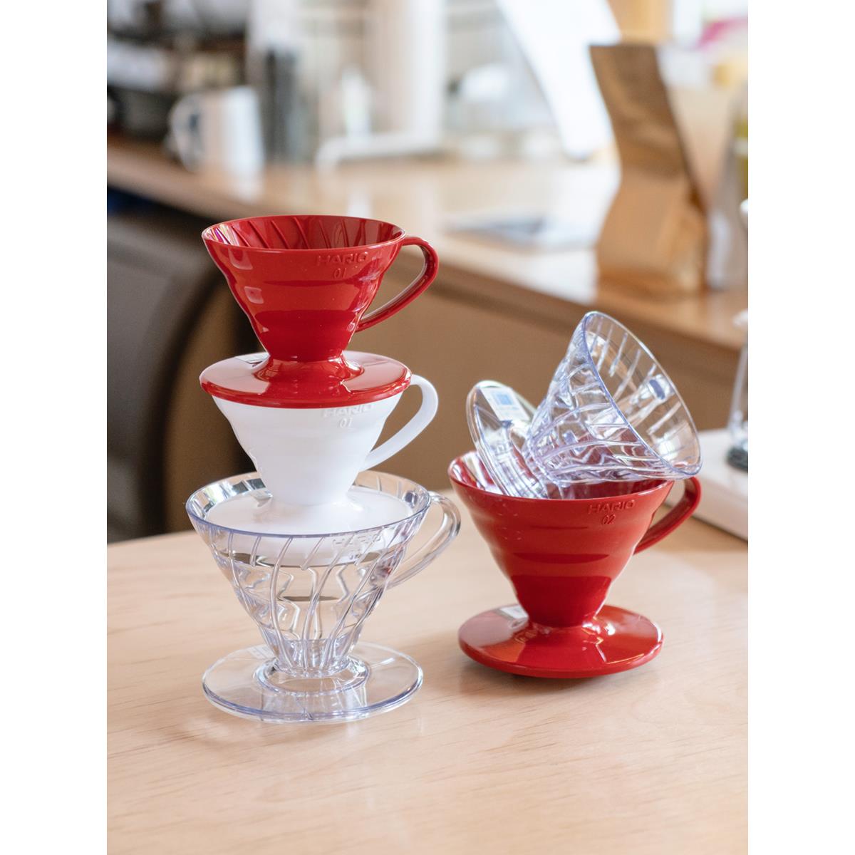 hario滤杯v60滤纸咖啡过滤器手冲咖啡漏斗树脂过滤网漏网户外便携