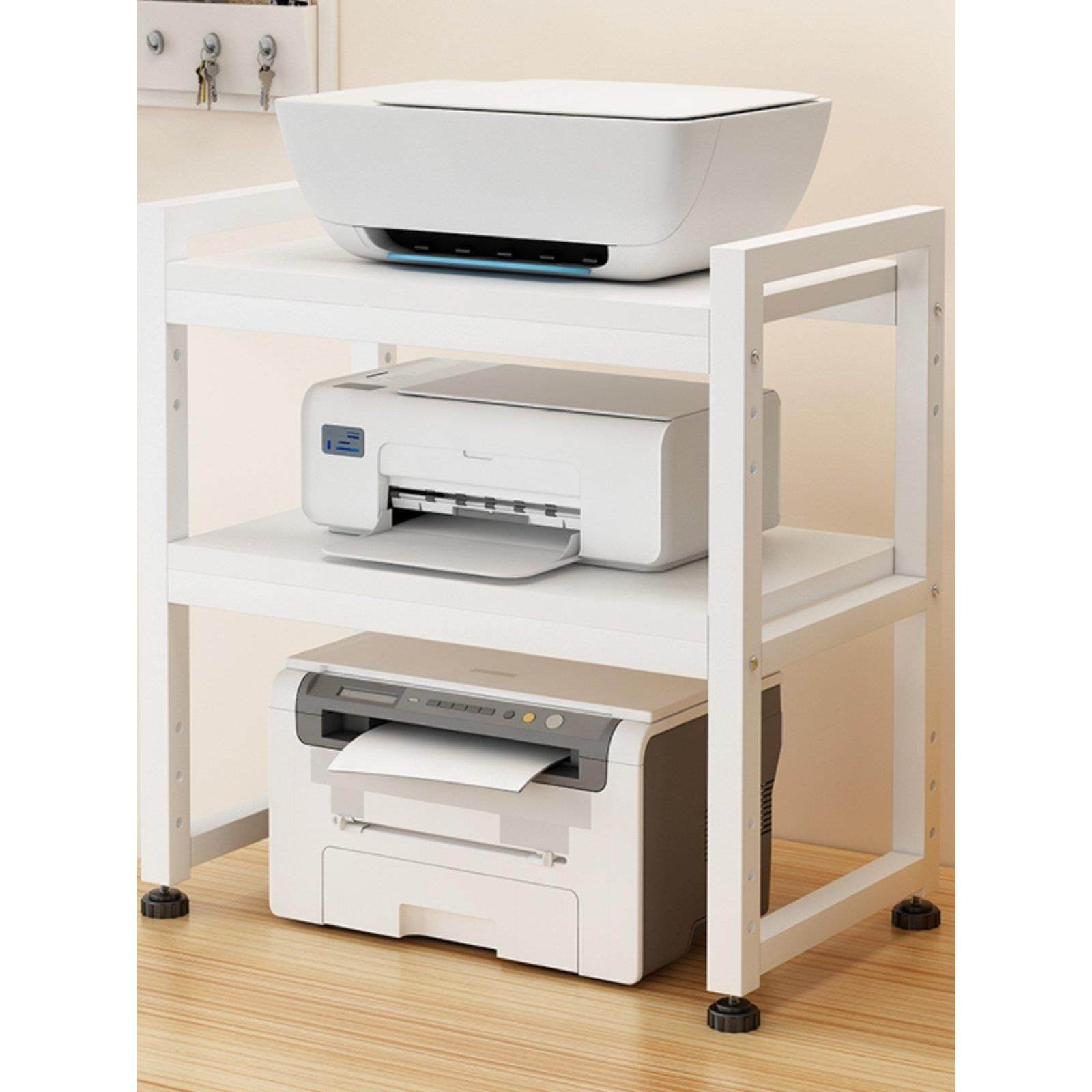 桌面多层可调节高度打印机置物架办公室家用复印机点钞机收纳架子,住宅家具,搁板/置物架/家用陈列架,淘宝优惠券,粉丝福利购,淘宝优惠卷