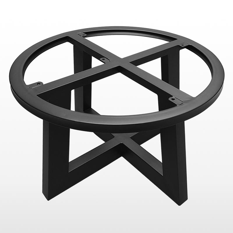 圆桌桌腿支架吧台底座金属餐桌架桌架餐桌大理石茶几台面架桌脚