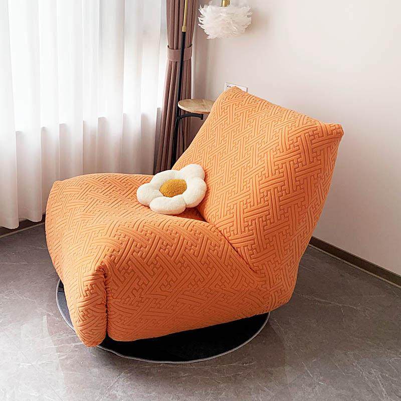 简约纯色起瓦士毛毛虫懒人沙发躺椅套 弹力多功能单人椅罩防猫抓