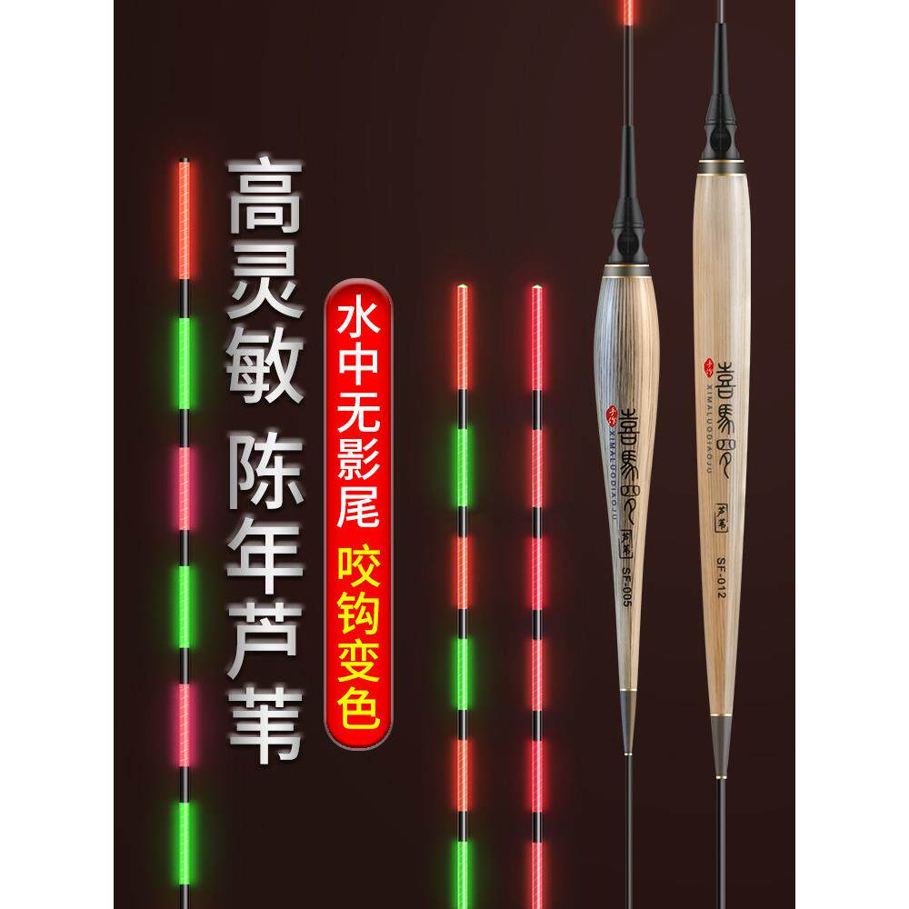 小凤仙芦苇夜光漂咬钩变色电子漂醒目灵敏浮漂无影超亮野钓鲫鱼飘