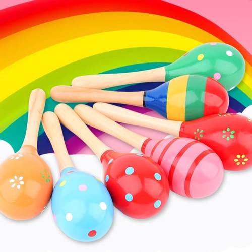 奥尔夫儿童打击乐器 木质大号沙锤砂球 大号木质砂锤音乐教具