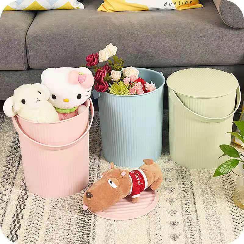 水桶凳塑料可坐家用储水钓鱼桶手提储物桶带盖幼儿园收纳桶凳水桶