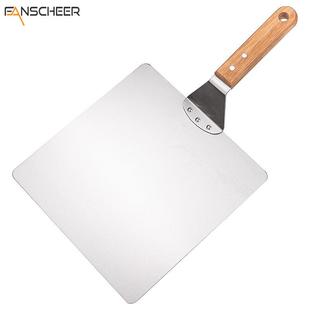 10寸12寸木柄方形430烘焙转移披萨蛋糕工具铲 厂家披萨铲蛋糕铲