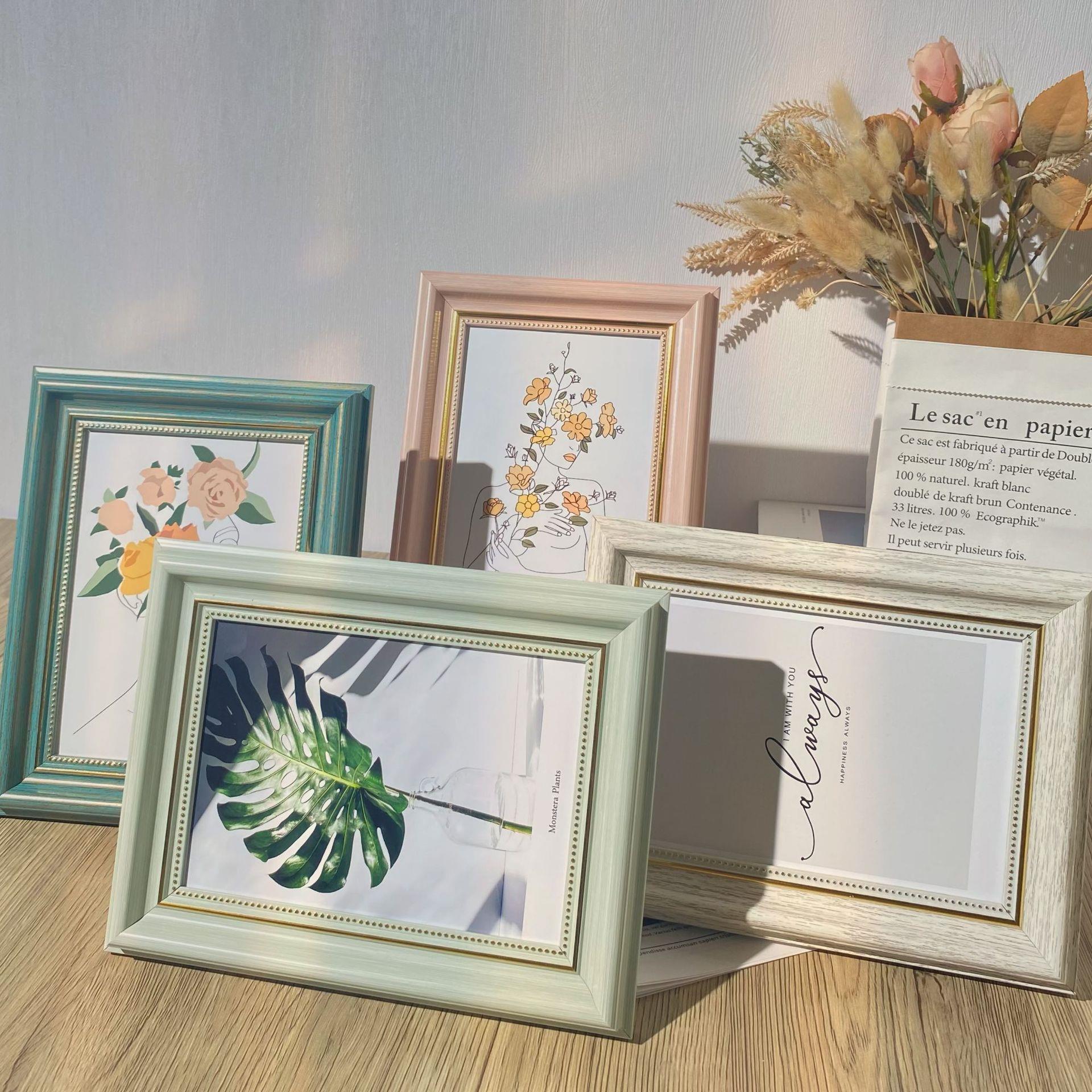 相框摆台5寸6寸7寸8寸10寸A4挂墙画框装裱影楼复古像框照片墙