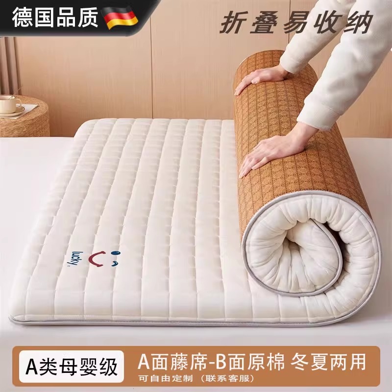 德国进口冬夏两用冰藤凉席软床垫