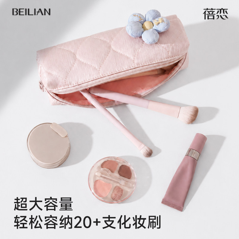 化妆刷收纳包女便携随身旅行笔刷包眉笔眼影刷化妆包学生笔收纳袋图片
