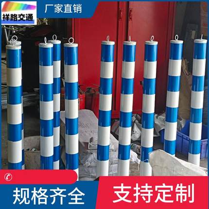 钢管防撞柱交通安全固定活动警示柱红白黄黑烤漆隔离桩