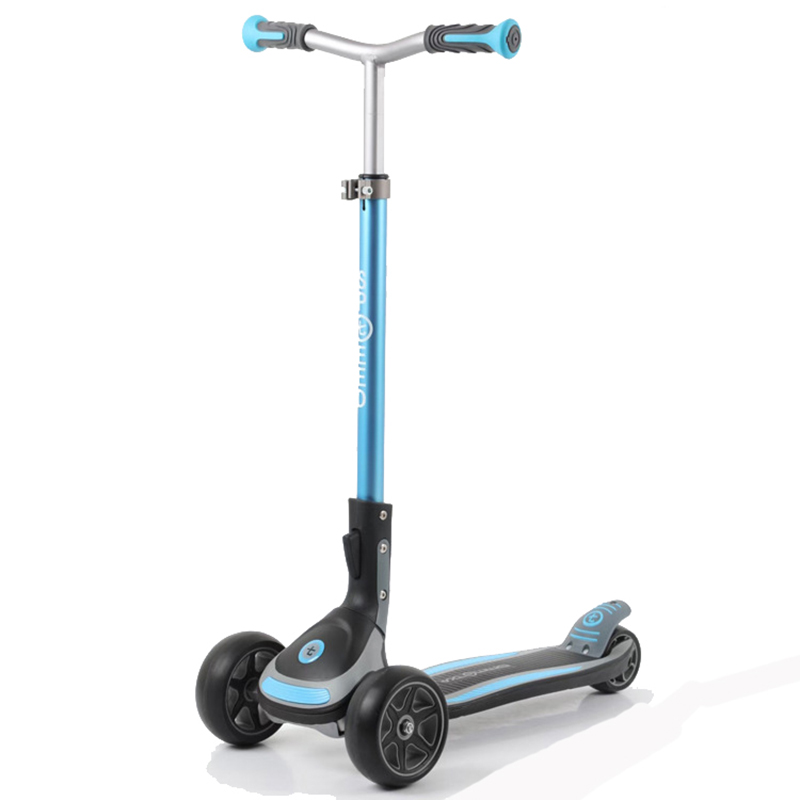 新款儿童电动滑板车中大童4到14岁三轮站骑电动踏板车可折叠充电