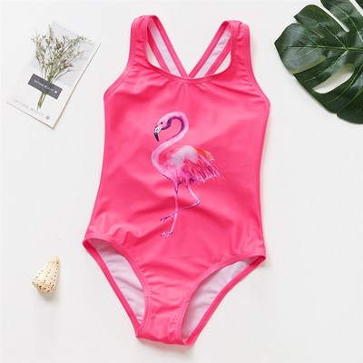 For 2~12Year Girls swimsuit One piece Girls Swimwear High qu