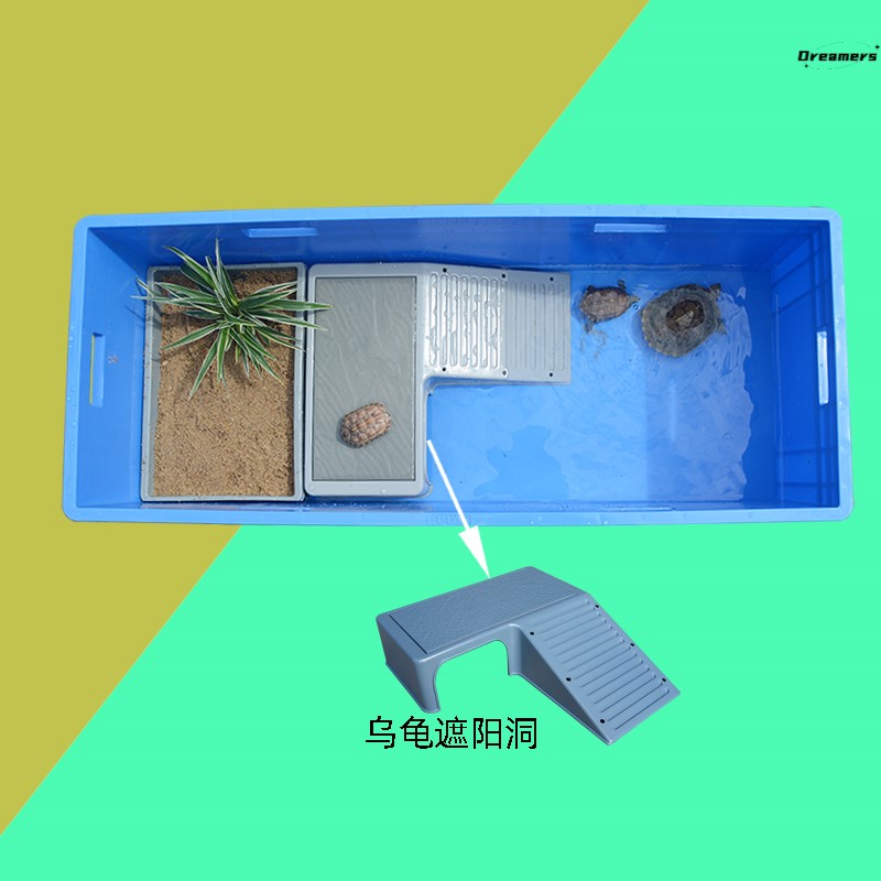 。大鳄龟专用缸乌龟豪华房子养乌龟的笼子网红大乌龟别墅家用大号
