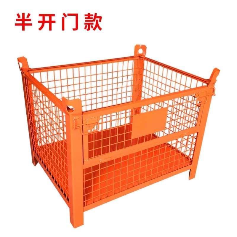 仓库货架镀锌网格物流台车铁笼折叠铁框厂家直供蝴蝶笼金属仓储笼