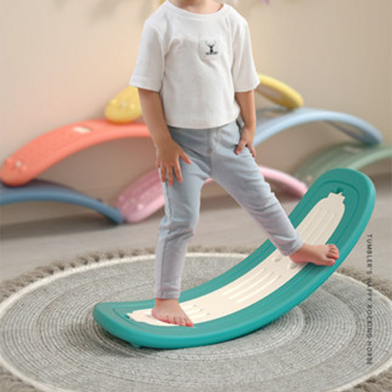 儿童跷跷板室内感统训练平衡板家用摇摇车宝宝摇摇马翘翘板二合一