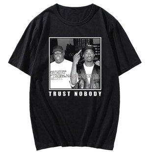 Short Sleeve Rap shi Fashion 2Pac Korean Gangsta Mens