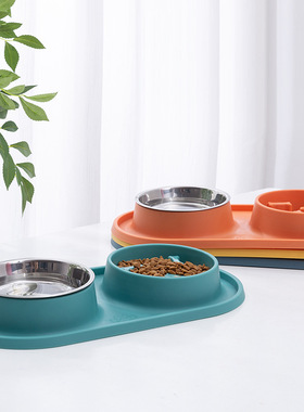 New Anti-Silicone Pet Slow Food Bowl Anti-Upset Anti-Choking