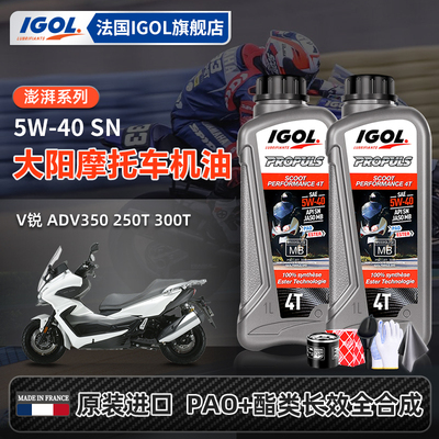IGOL大阳摩托机油保养套装送机滤