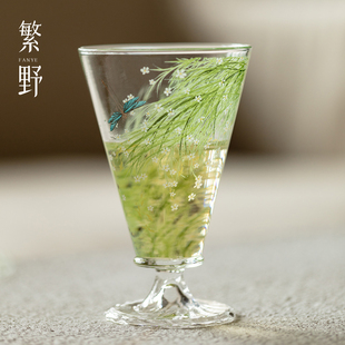 芊野耐热玻璃鸡尾酒杯轻奢高级感香槟杯红酒杯专用调酒杯子 繁野