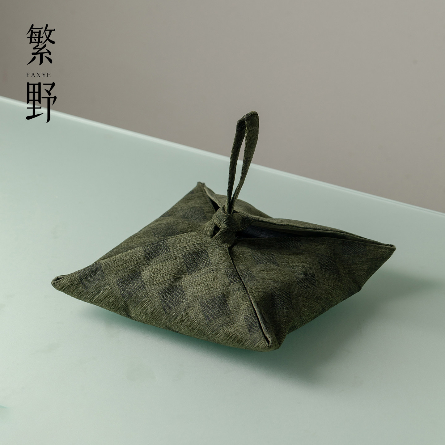 繁野 棉麻中式手工复古收纳包户外旅行茶事包手拎包收纳袋便携式