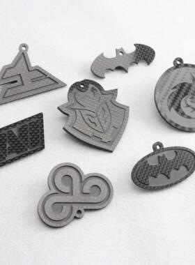 csgo英雄联盟lol无畏契约dota绿龙C9蝙蝠侠NAVI FAZE碳纤维钥匙扣