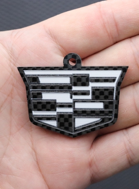 真碳纤维凯迪拉克 锐歌/傲歌/CT456/XT456汽车钥匙扣挂件男女礼物