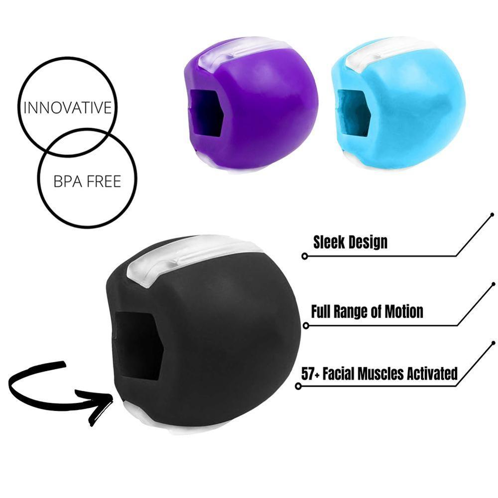 新品JawLine Chin Lift Facial Masseter Ball Fitness Face Mass