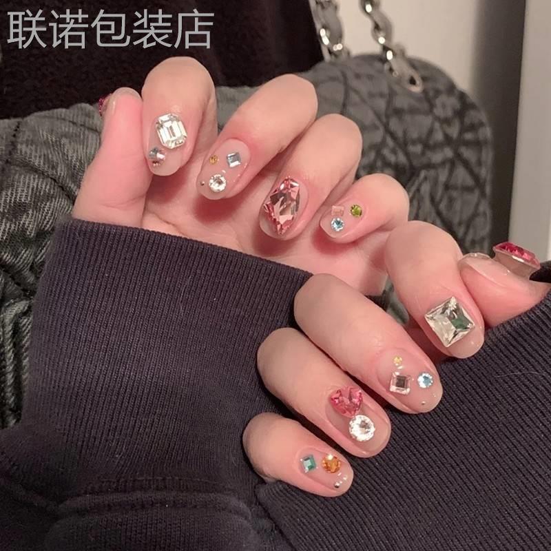 儿童穿戴甲小号小学生小孩带的专用片2022年新款10岁女童指甲壳贴