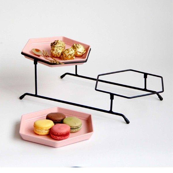 Cupcake Stand Display Rack 2 Layer Serving Platter for