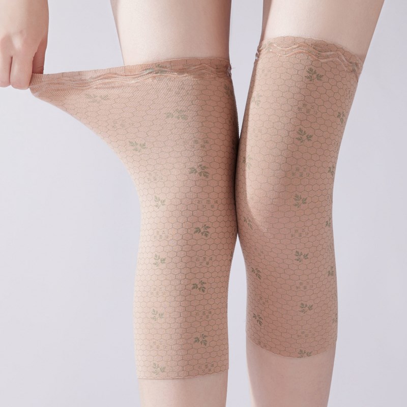 艾草护膝夏季薄款男女保暖老寒腿空调防风绑带防滑莫代尔膝盖护套