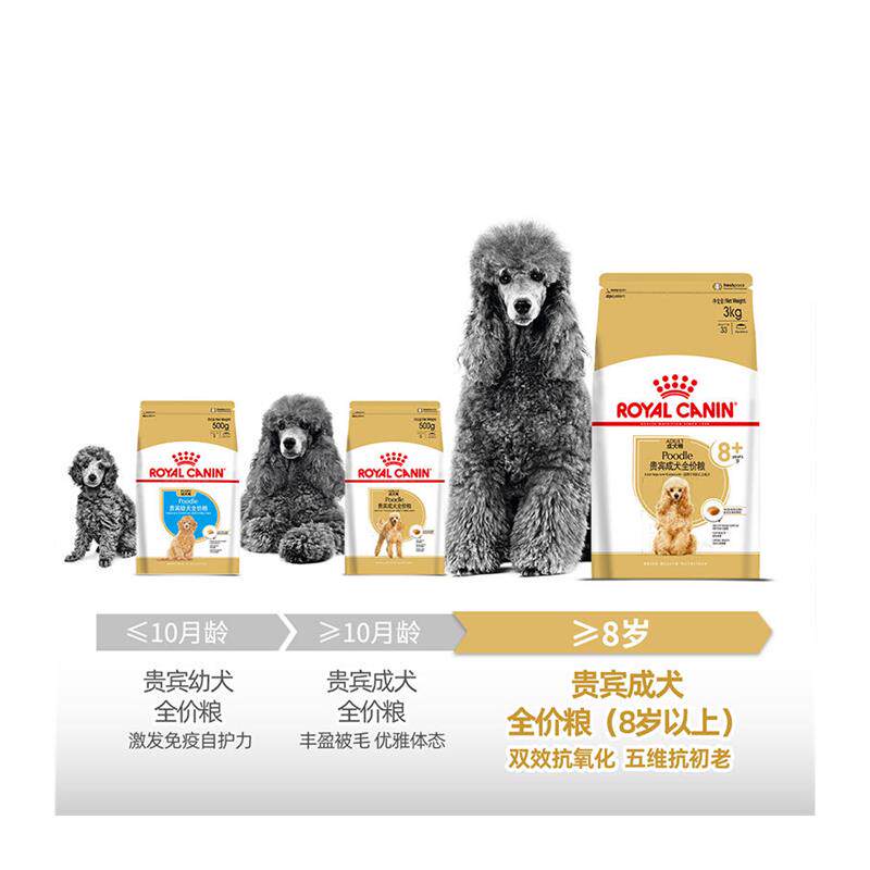 极速皇家狗食老年狗粮PDA26/3kg贵宾8岁以上成犬狗粮泰迪专用高龄