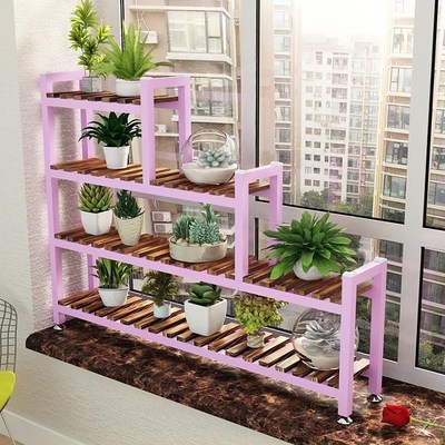 Balcony flower shelf indoor floating window flower frame wro