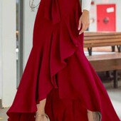 Wome Solid Fashion Ladies Long Spring Waist 2022 High Skirts