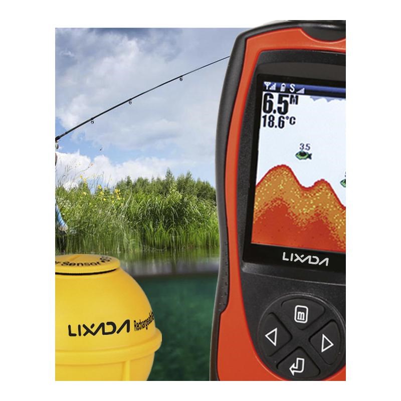 FF1108-1CWLA 2-in-1 Fish Finder With LCD Wireless Sonar Tran