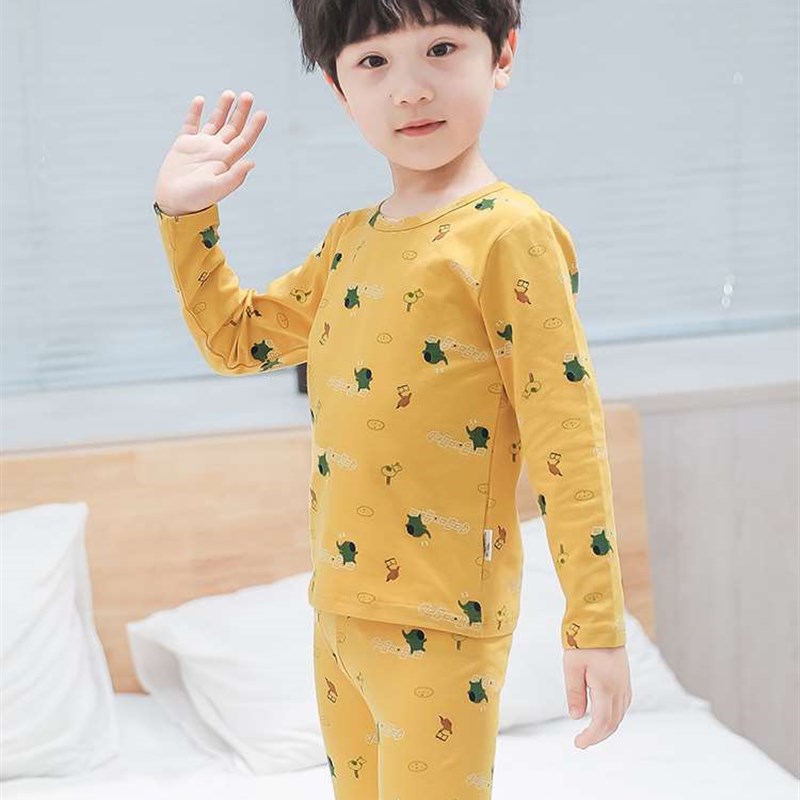 儿童内衣套装纯棉男童秋衣秋裤全棉宝宝棉毛衫睡衣家居服春秋保暖