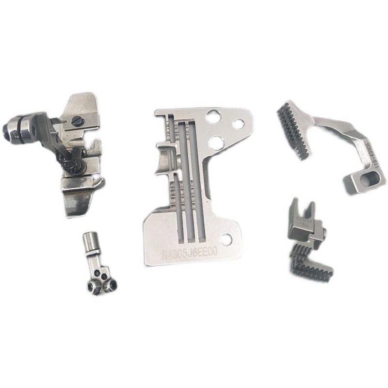 重机JUKI6700锁边机四线针位组6714拷边机针头压脚牙齿针板包缝机