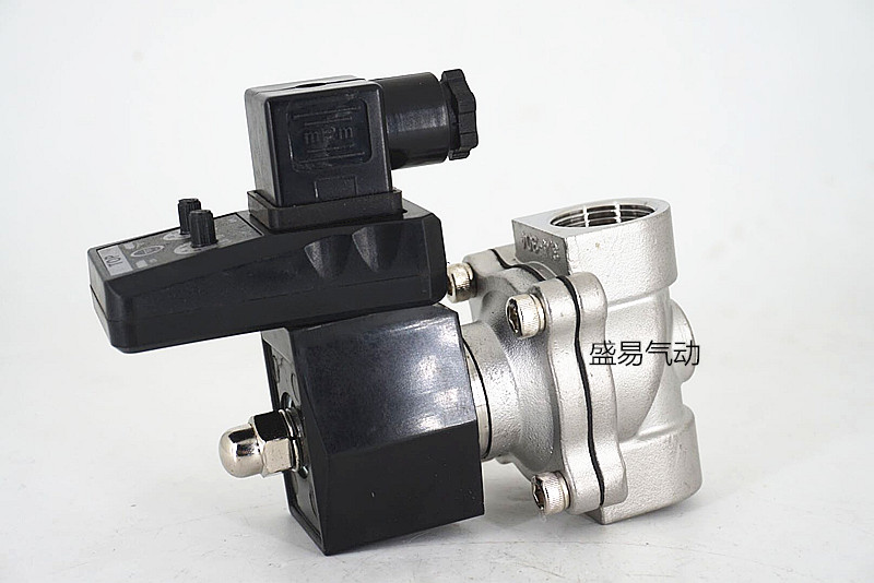 6分不锈钢电子定时排水阀2S200-20空压机定时放水器耐高温电磁阀