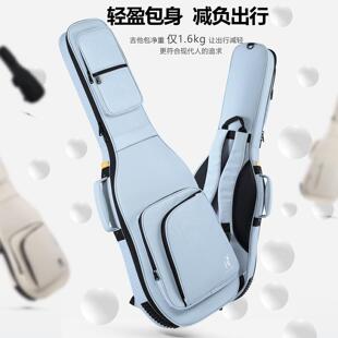ruiz鲁伊斯加厚加绒电吉他包39寸防水木琴包40寸41寸民谣双肩揹包
