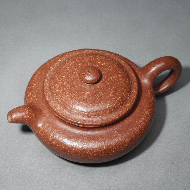 宜兴紫砂壶纯全手工粗砂原矿红降坡泥家用大容量泡茶彷古功夫茶具