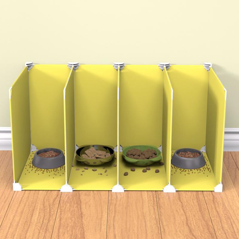 宠物喂食分餐隔离板猫食盆狗碗狗盆防打翻多宠吃饭防外溅分格挡板