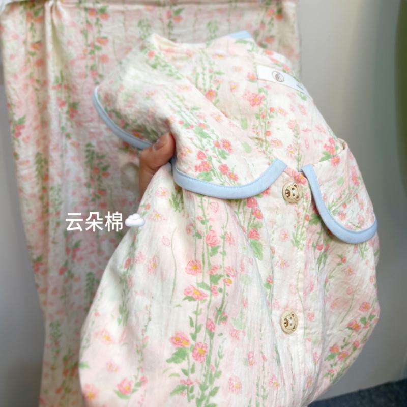 云朵棉月子服春夏季薄款待孕妇睡衣产后哺乳喂奶产妇带胸垫家居服