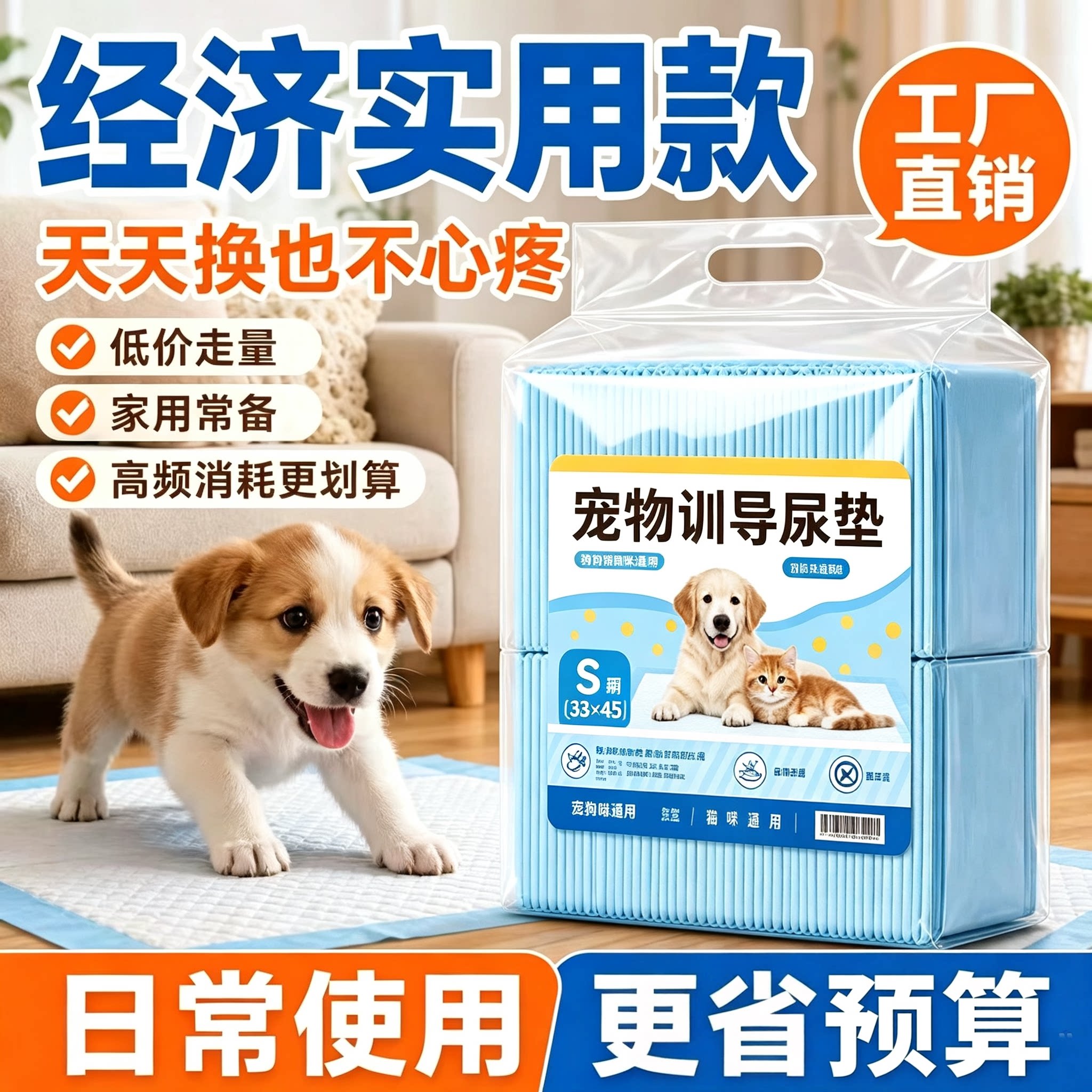 宠物尿垫狗狗训导尿片加厚一次性