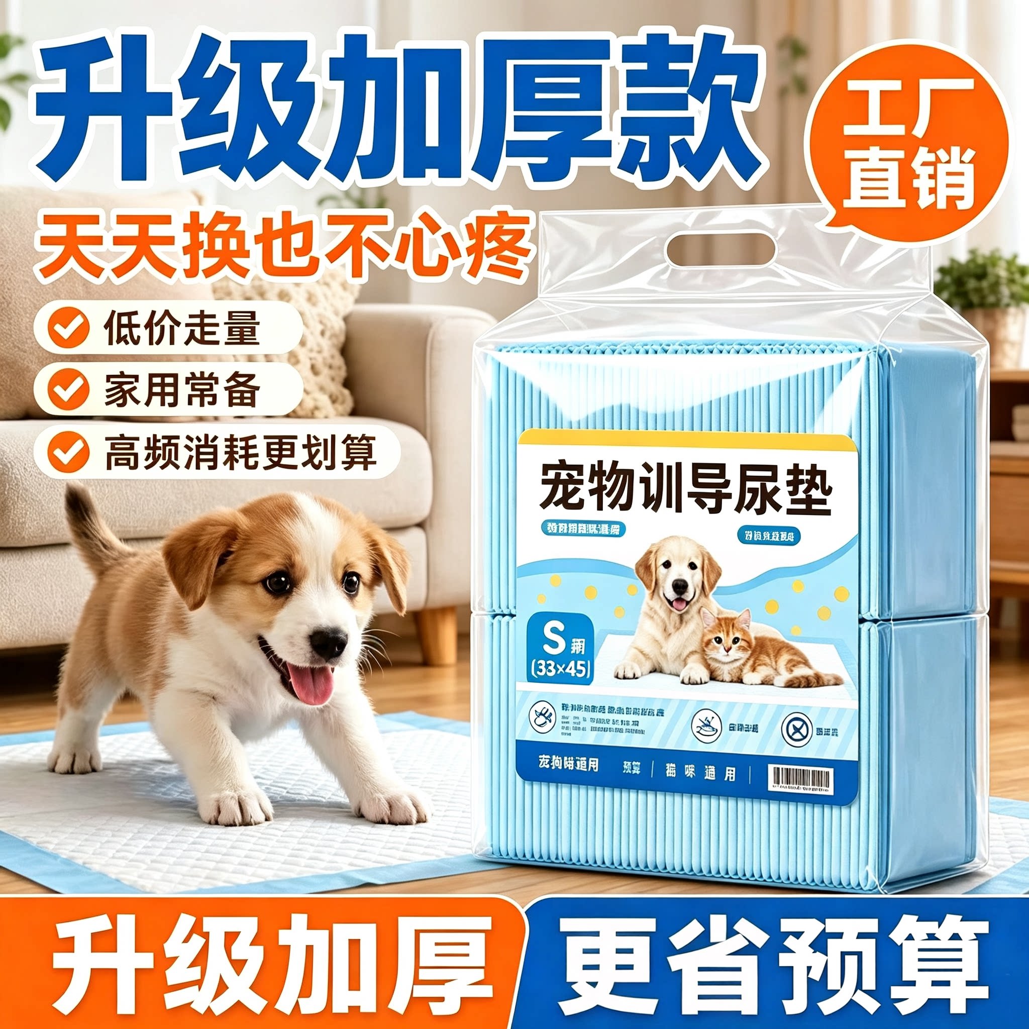 宠物尿垫狗狗训导尿片加厚一次性